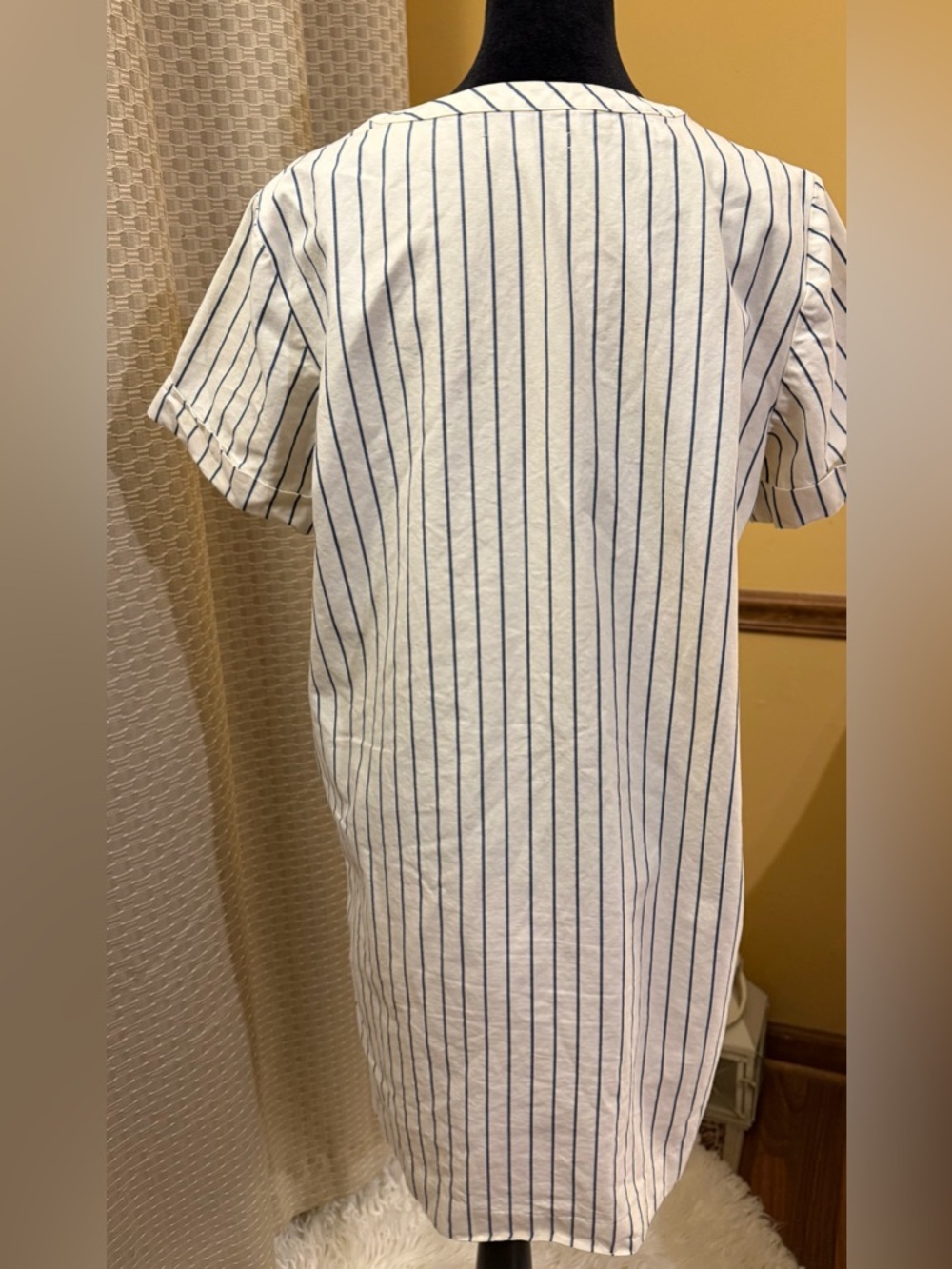 Madewell White Mini Skirt with Navy Stripes - Picture 7 of 13